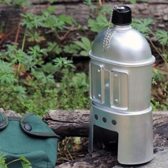 3-Piece Canteen Cup Stove Pouch Kit Military Camping Cookware Set 800ml Canteen 600ml Cup Stove with Cover Bag срібний
3-Piece Canteen Cup Stove Pouch Kit Military Camping Cookware Set 800ml Canteen 600ml Cup Stove with Cover Bag срібний