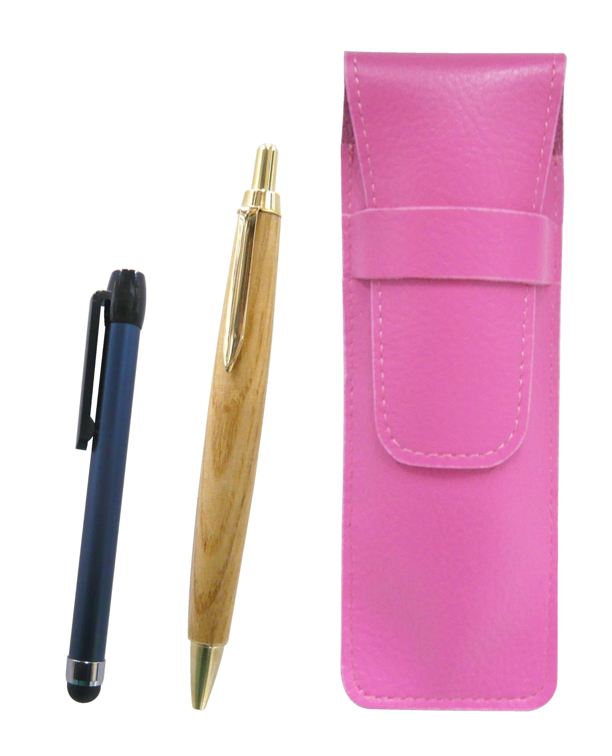Pink grained leather pencil metal touch stick blue and maple wood shaft retro ballpoint pen set case, SASP-ALL-HS47S
Pink grained leather pencil metal touch stick blue and maple wood shaft retro ballpoint pen set case, SASP-ALL-HS47S