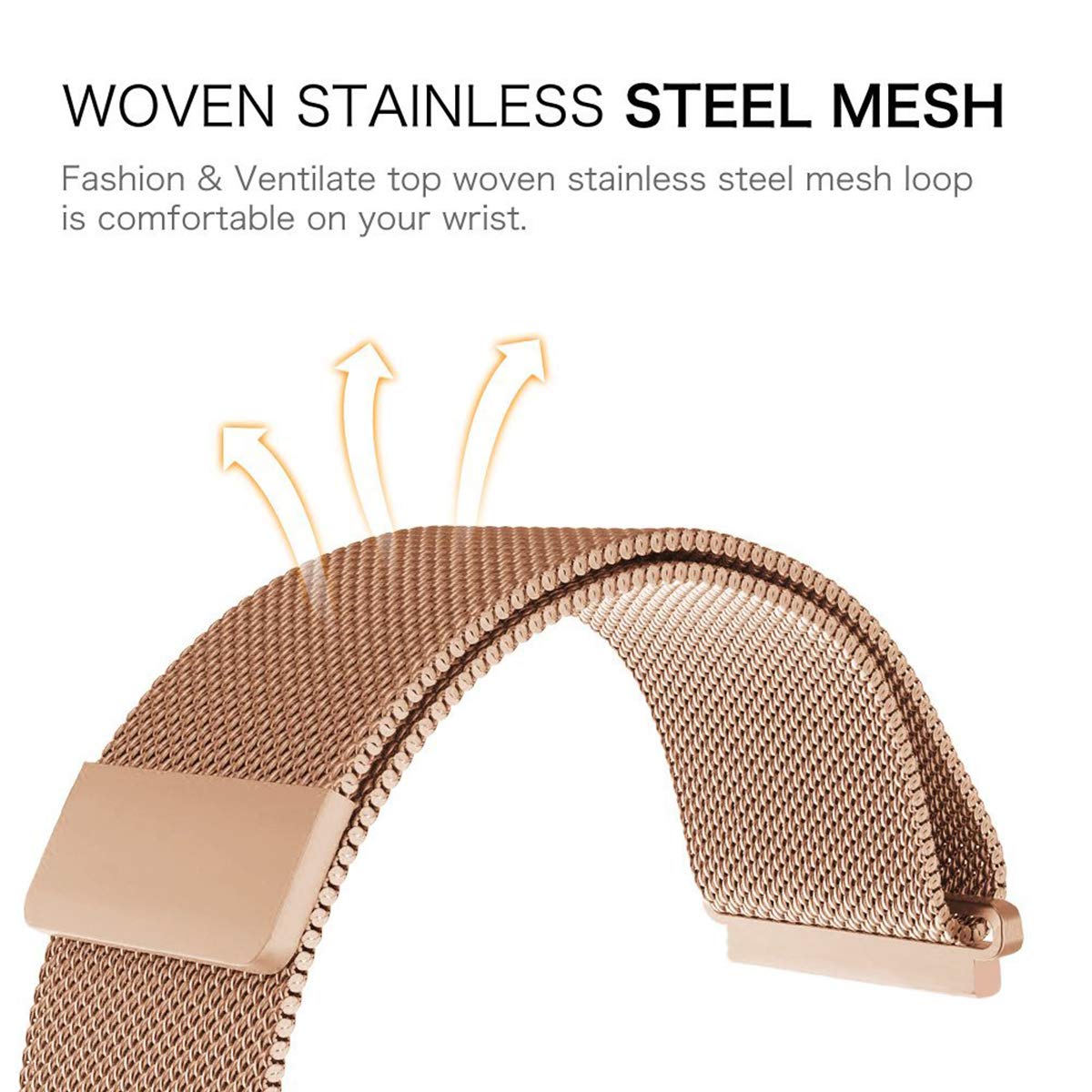 For Fitbit Inspire HR/Inspire Milanese Mesh Stainless Steel Wristband Magnetic Watch Strap Replacement Rose Gold
For Fitbit Inspire HR/Inspire Milanese Mesh Stainless Steel Wristband Magnetic Watch Strap Replacement Rose Gold