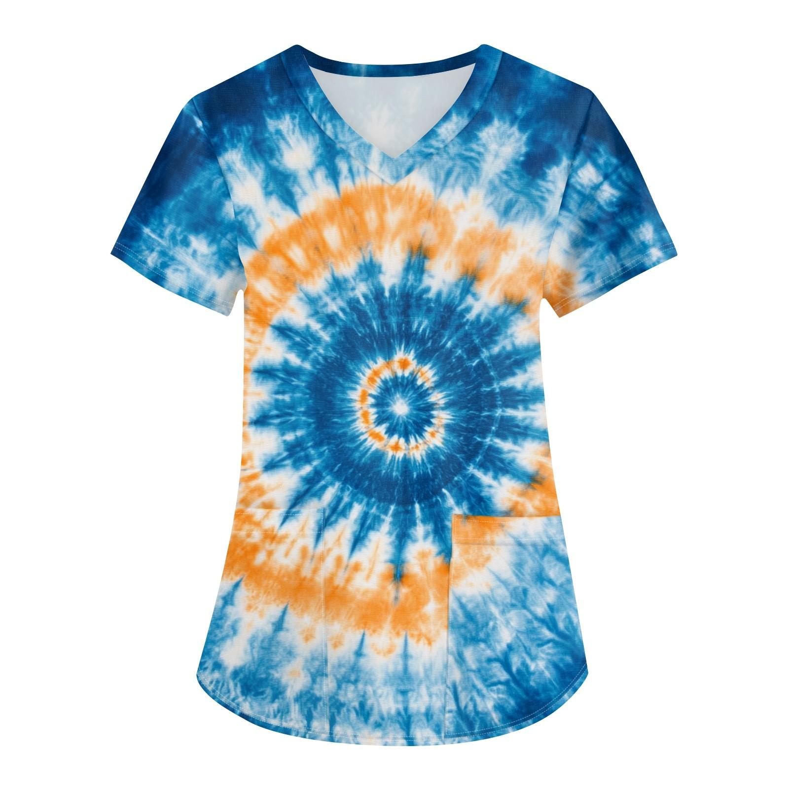 Жіночий модний робочий одяг з V-подібним вирізом і короткими рукавами з принтованими кишенями L синій
Жіночий модний робочий одяг з V-подібним вирізом і короткими рукавами з принтованими кишенями L синій