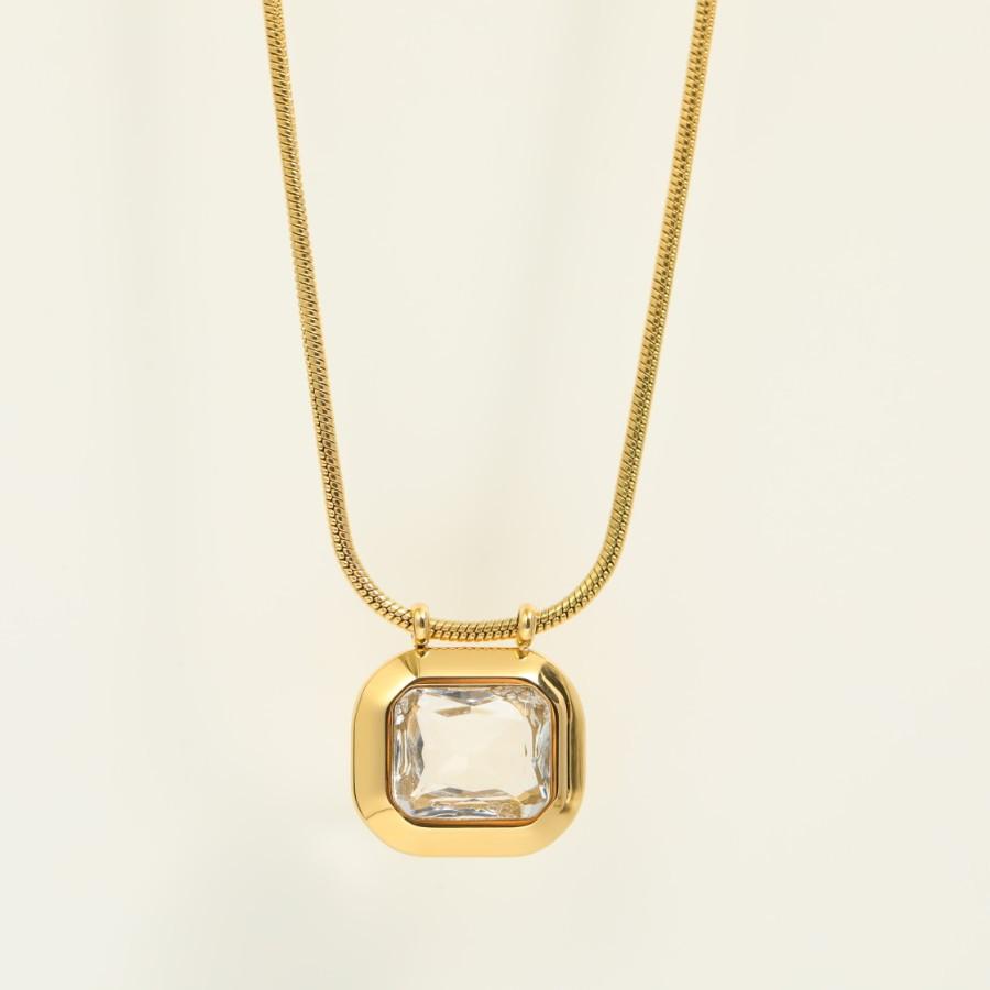 Black White Cubic Zirconia Square Pendant Necklaces Stainless Steel Geometric Charm Necklace Exquisite Party Jewelry for Women
Black White Cubic Zirconia Square Pendant Necklaces Stainless Steel Geometric Charm Necklace Exquisite Party Jewelry for Women