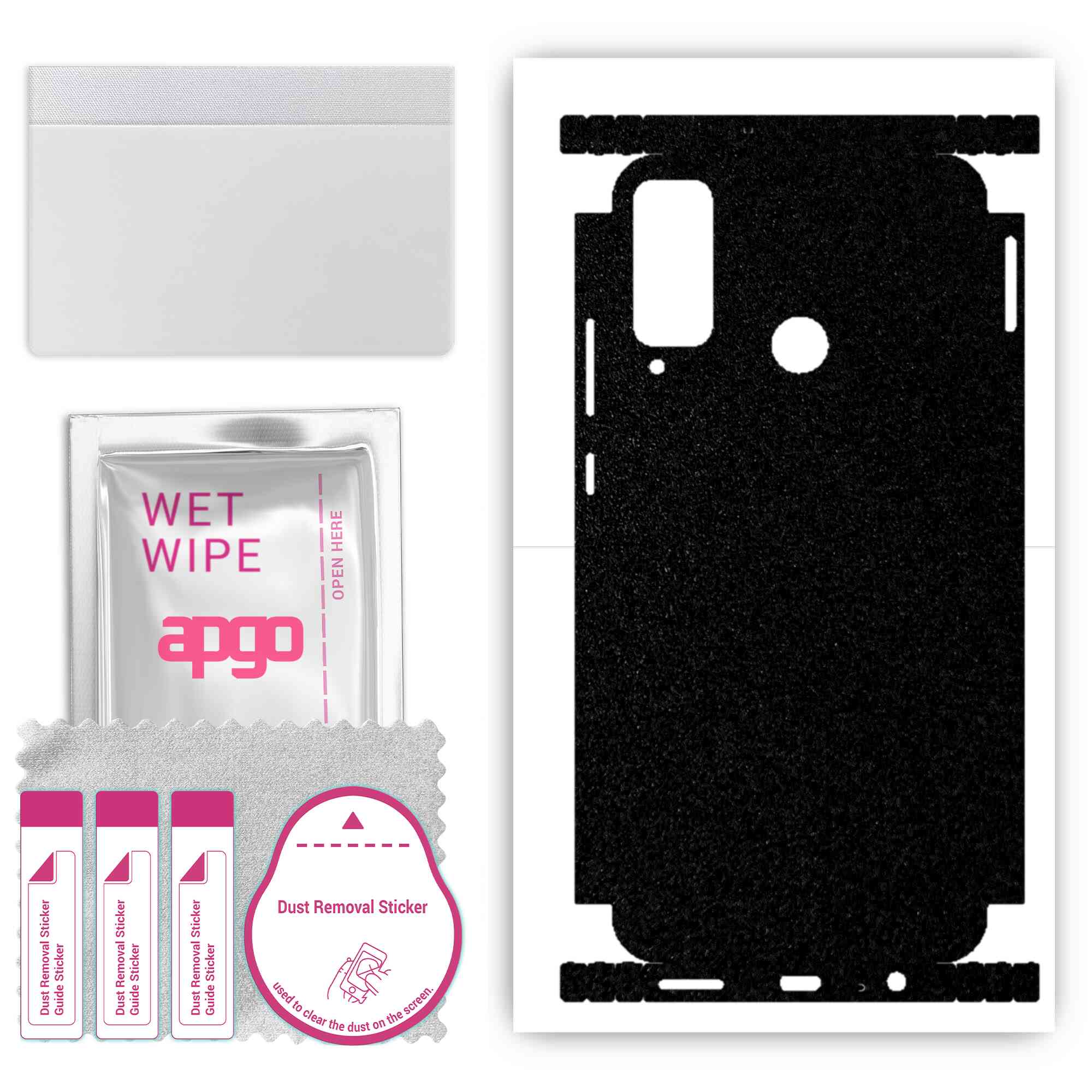 apgo Protective Skin Sticker for the back+sides compatible with Honor Play 4T, Full Wrap Film, Foil, Vinyl - Pattern Matte Black
apgo Protective Skin Sticker for the back+sides compatible with Honor Play 4T, Full Wrap Film, Foil, Vinyl - Pattern Matte Black