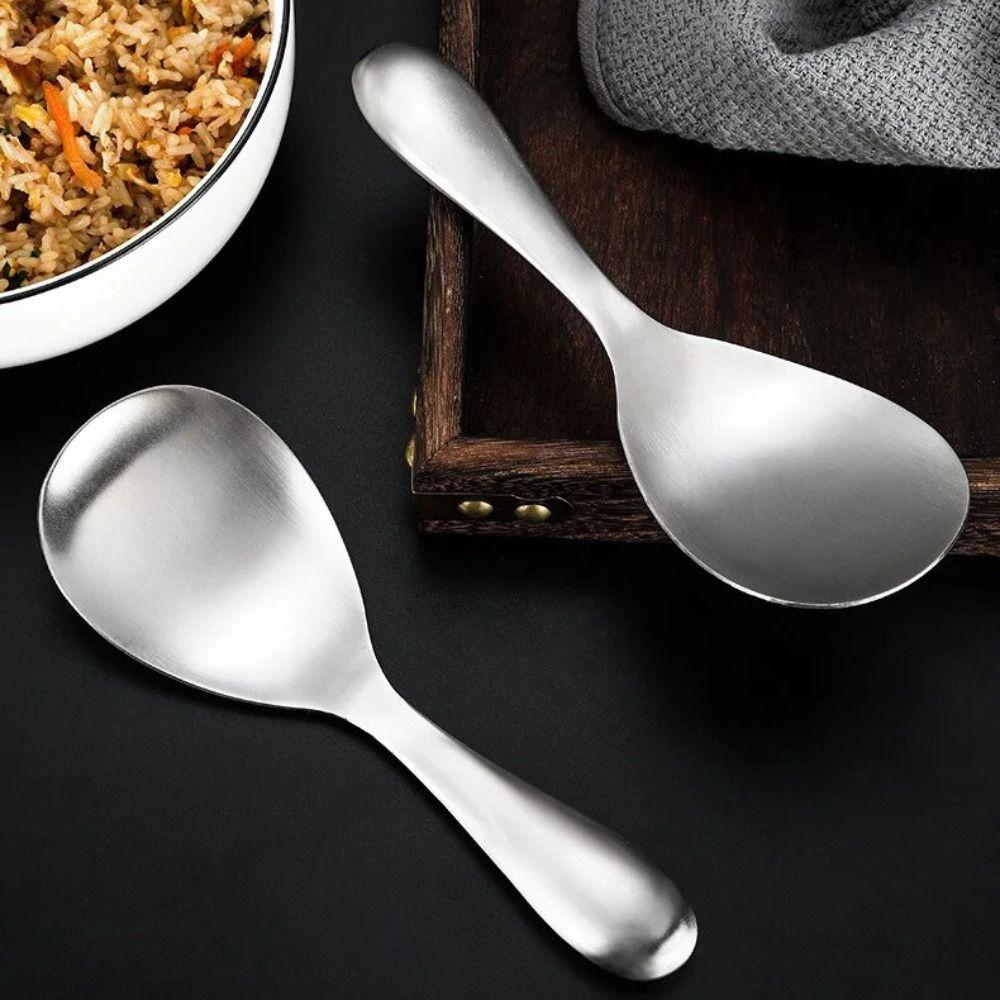 Thicken Rice Paddle Deepen Serving Spoon Dinnerware Stainless Steel Rice Spoon Household
Thicken Rice Paddle Deepen Serving Spoon Dinnerware Stainless Steel Rice Spoon Household