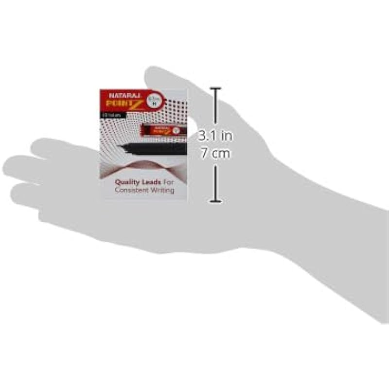 Nataraj Lead Pointz 0.7Mm H Refill For Mechanical Pencils | Smooth Dark Lead | Break Resistant | Comfortable Grip For Wr 10 чёрный
Nataraj Lead Pointz 0.7Mm H Refill For Mechanical Pencils | Smooth Dark Lead | Break Resistant | Comfortable Grip For Wr 10 чёрный