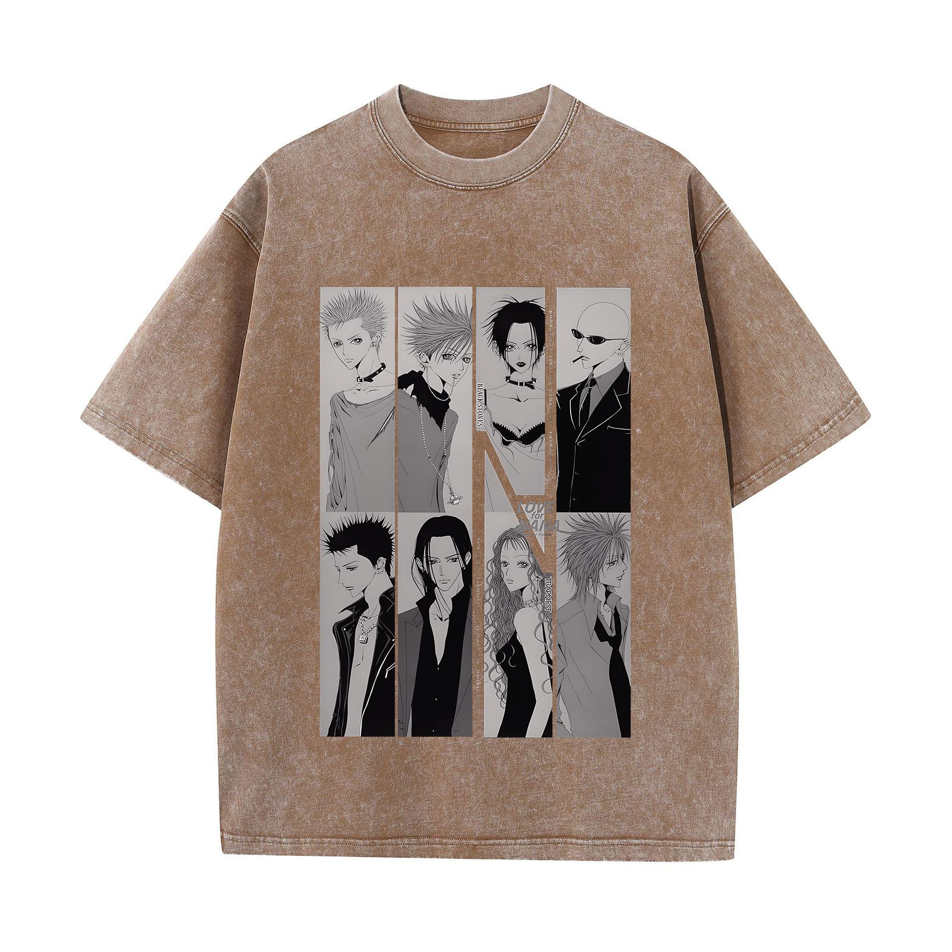 Japanese Anime Nana Osaki Print Vintage Washed Tshirt Streetwear Graphic T-Shirt Summer Short Sleeve Cotton Tshirt M
Japanese Anime Nana Osaki Print Vintage Washed Tshirt Streetwear Graphic T-Shirt Summer Short Sleeve Cotton Tshirt M