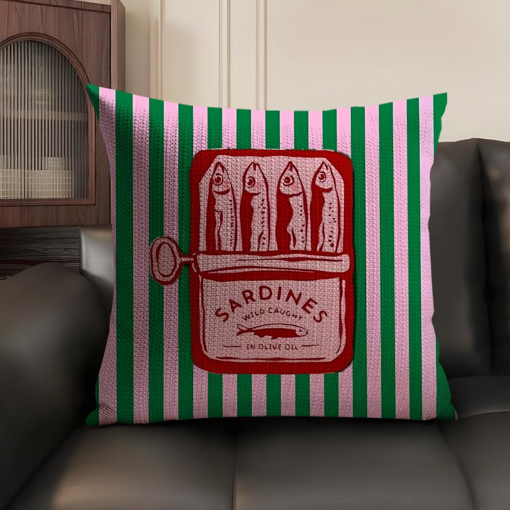 Sardine Cans Art Ins Cushion Cover Natural Linen Organic Fabric DoubleSided Printing Sofa Home Decor Gift Pillow Case 30x30cm
Sardine Cans Art Ins Cushion Cover Natural Linen Organic Fabric DoubleSided Printing Sofa Home Decor Gift Pillow Case 30x30cm