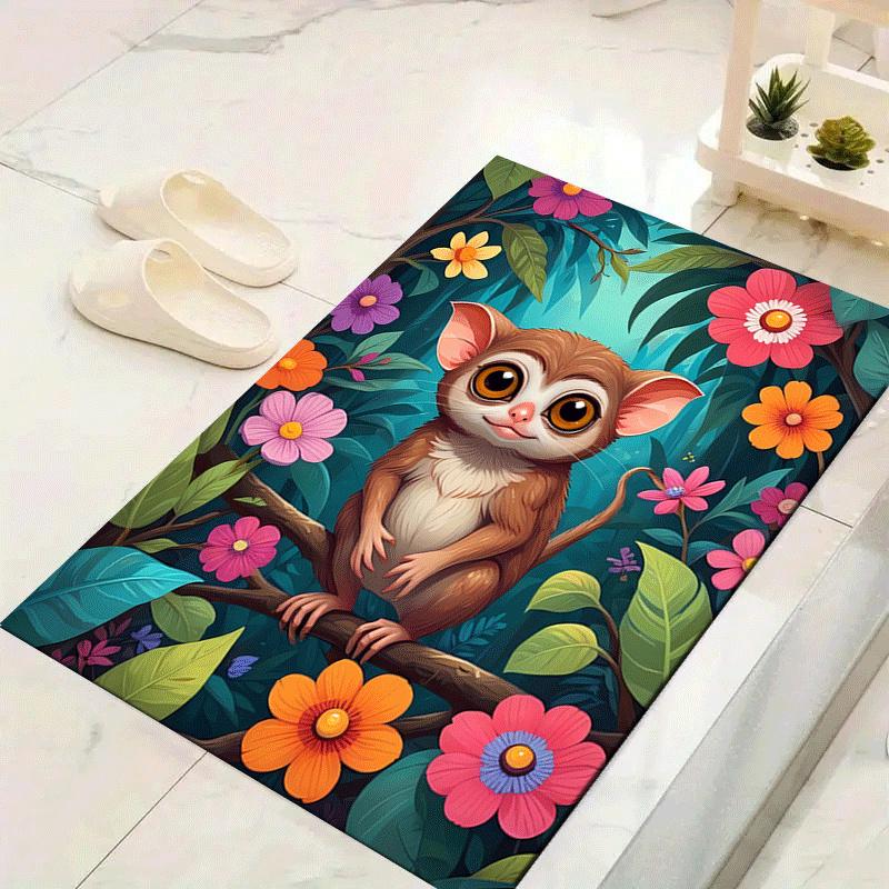 1pc Cute monkey Design Area Rug - Soft, Anti-Slip, and Durable Gaming Room Decor for Bedroom 60cm by 90cm
1pc Cute monkey Design Area Rug - Soft, Anti-Slip, and Durable Gaming Room Decor for Bedroom 60cm by 90cm