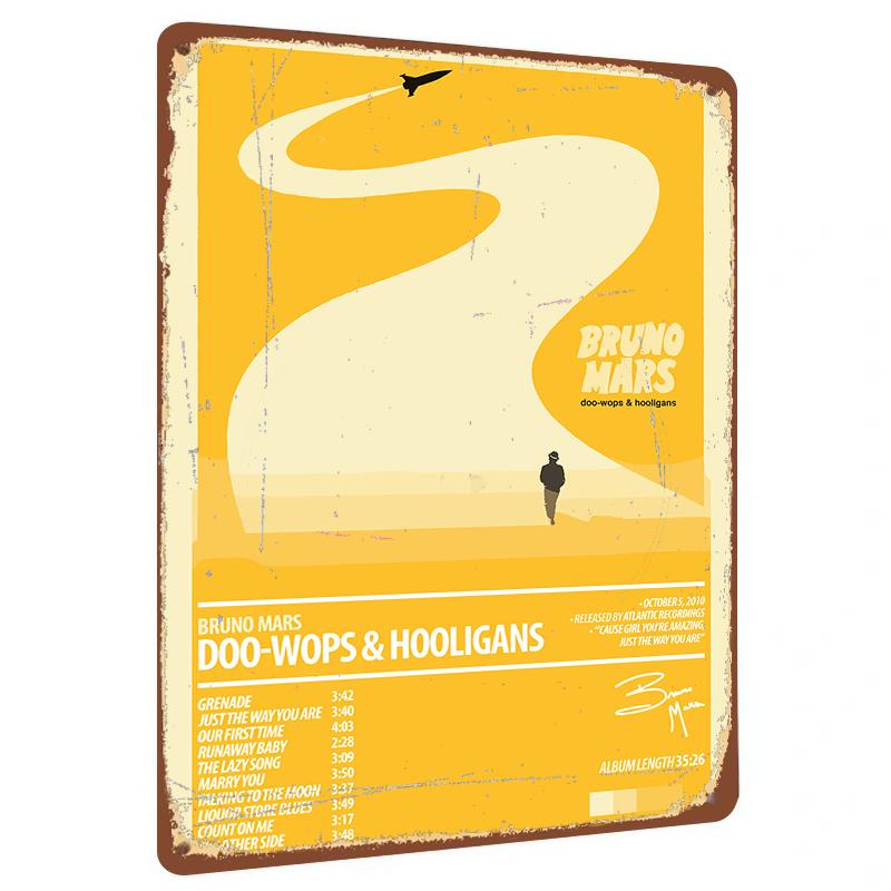 Bruno Mars Doo Wops Hooligans Album Cover Custom Metal Tin Sign Vintage Music Poster Wall Art Decor 20x30cm(7.8x11.8inch)
Bruno Mars Doo Wops Hooligans Album Cover Custom Metal Tin Sign Vintage Music Poster Wall Art Decor 20x30cm(7.8x11.8inch)