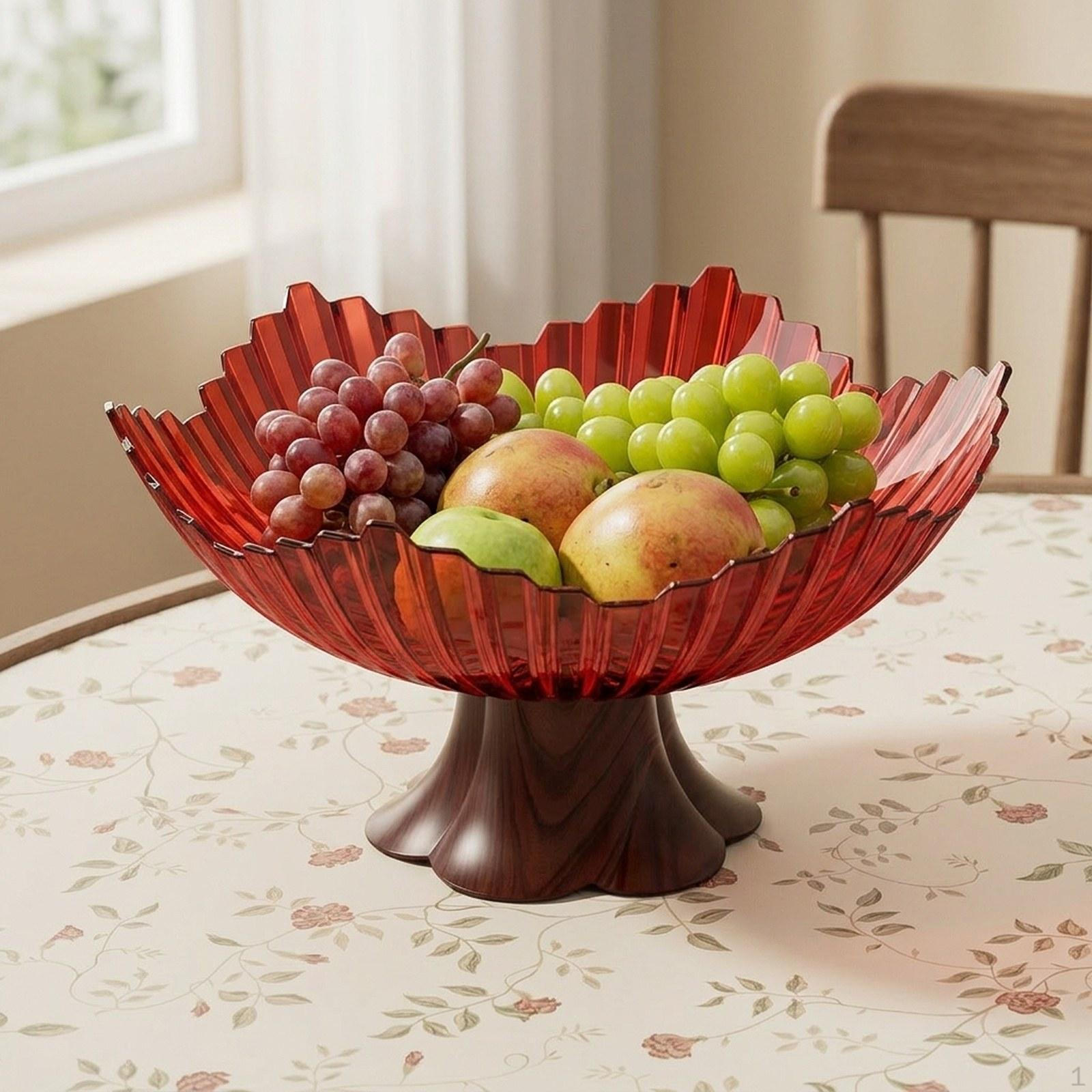 Fruit Bowl on A Pedestal, Storage Tray, Home Decoration for Kitchen Table, Table Decoration, Party Clear Red
Fruit Bowl on A Pedestal, Storage Tray, Home Decoration for Kitchen Table, Table Decoration, Party Clear Red