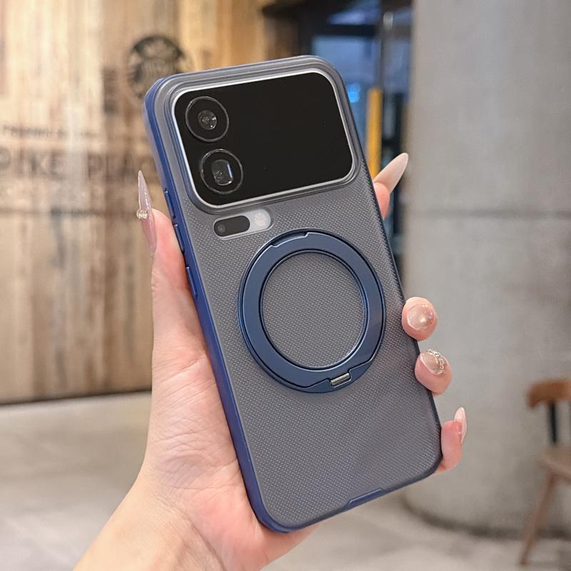 For Xiaomi 17 Pro Max Case Texture Back Panel 360° Rotatable Metal Stand With Magnetism Matte Anti-slip Grip Cover Pc + tpu&Xiaomi 17 pro синій
For Xiaomi 17 Pro Max Case Texture Back Panel 360° Rotatable Metal Stand With Magnetism Matte Anti-slip Grip Cover Pc + tpu&Xiaomi 17 pro синій