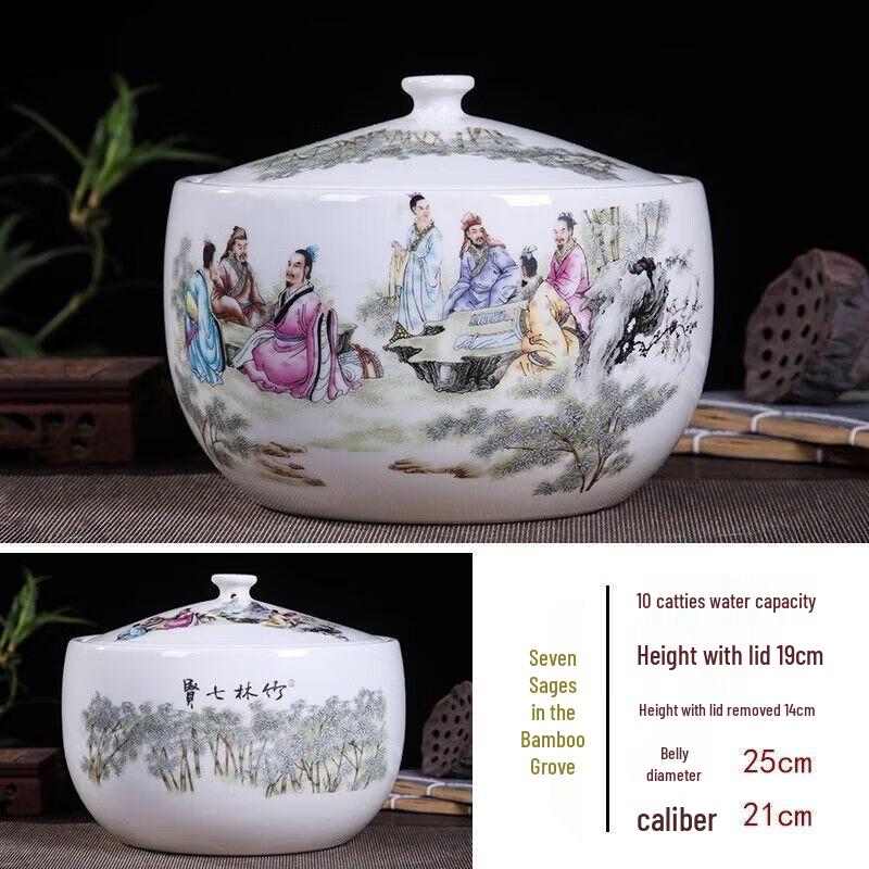 Jingdezhen Ceramic Sealed Storage Jar
Jingdezhen Ceramic Sealed Storage Jar