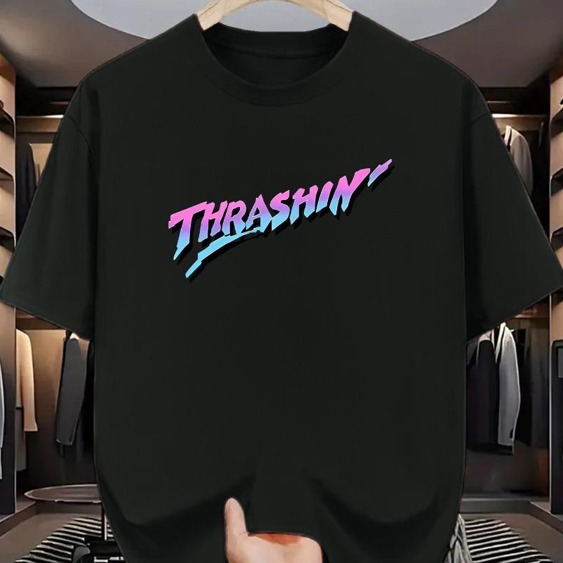 European sizes Thrashin Basketball Passionate Youth Print Short-Sleeved T-Shirt, Dynamic And EnergeticSports 4XL чорний
European sizes Thrashin Basketball Passionate Youth Print Short-Sleeved T-Shirt, Dynamic And EnergeticSports 4XL чорний
