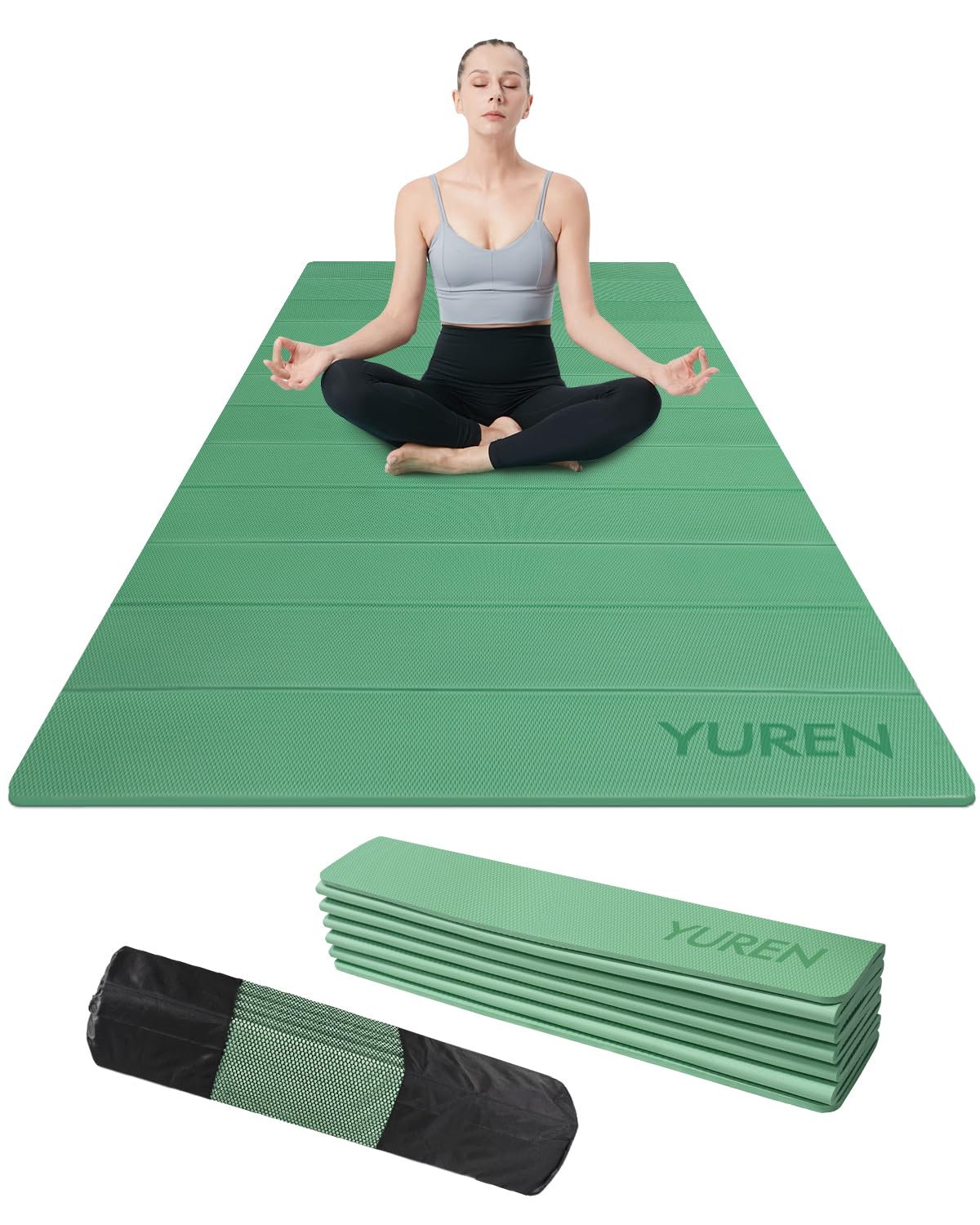 YUREN Foldable Yoga Thick Wide 80cm x Training TPE Stretching Easy to Storage Bag Included Mat, 10mm, 185cm, Mat, Material, Mat, Non-Slip, Non-Toxic, зелёный
YUREN Foldable Yoga Thick Wide 80cm x Training TPE Stretching Easy to Storage Bag Included Mat, 10mm, 185cm, Mat, Material, Mat, Non-Slip, Non-Toxic, зелёный