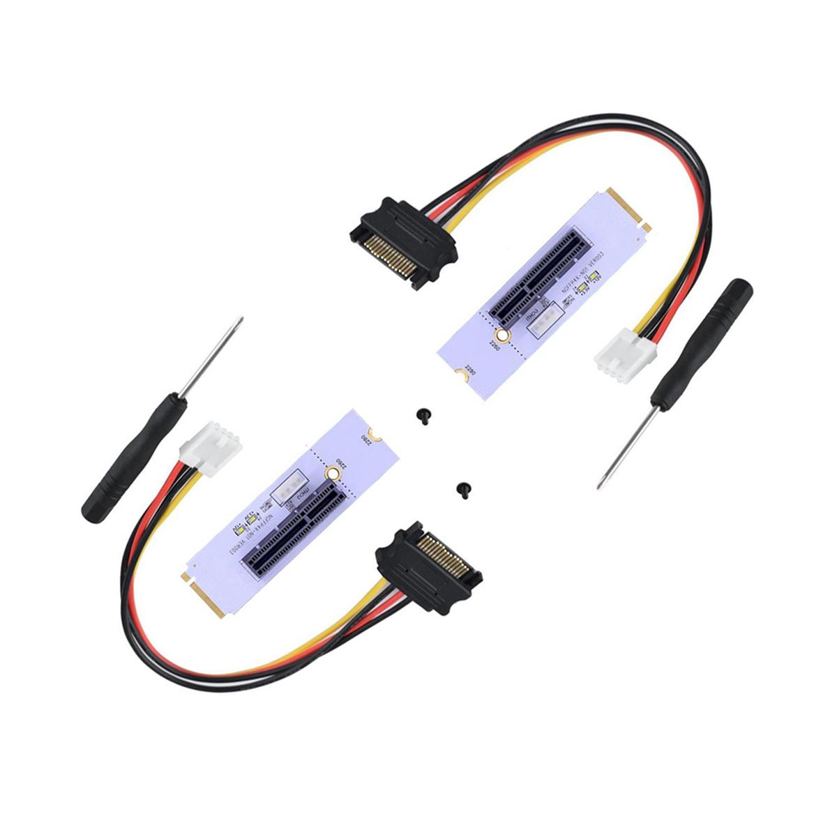 2 NGFF m2 to PCI-e 4x 1x adapter cards, slot for connecting ssd with m key to pcie adapter
2 NGFF m2 to PCI-e 4x 1x adapter cards, slot for connecting ssd with m key to pcie adapter