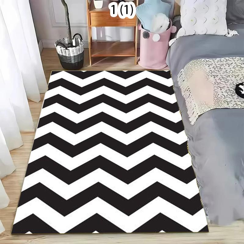 Luxury Black White& Gold Rug Soft Non-Slip Washable Area Carpet Vintage Modern Glitter Floor Mat for Living Bedroom Entryway 40x60cm
Luxury Black White& Gold Rug Soft Non-Slip Washable Area Carpet Vintage Modern Glitter Floor Mat for Living Bedroom Entryway 40x60cm