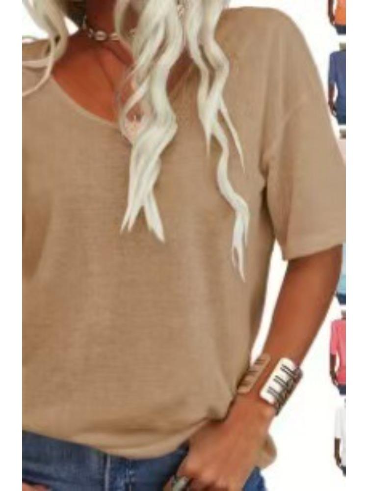 Women s Light Blue V-Neck Short Sleeve Loose Fit Blouse 5XL хакі
Women s Light Blue V-Neck Short Sleeve Loose Fit Blouse 5XL хакі