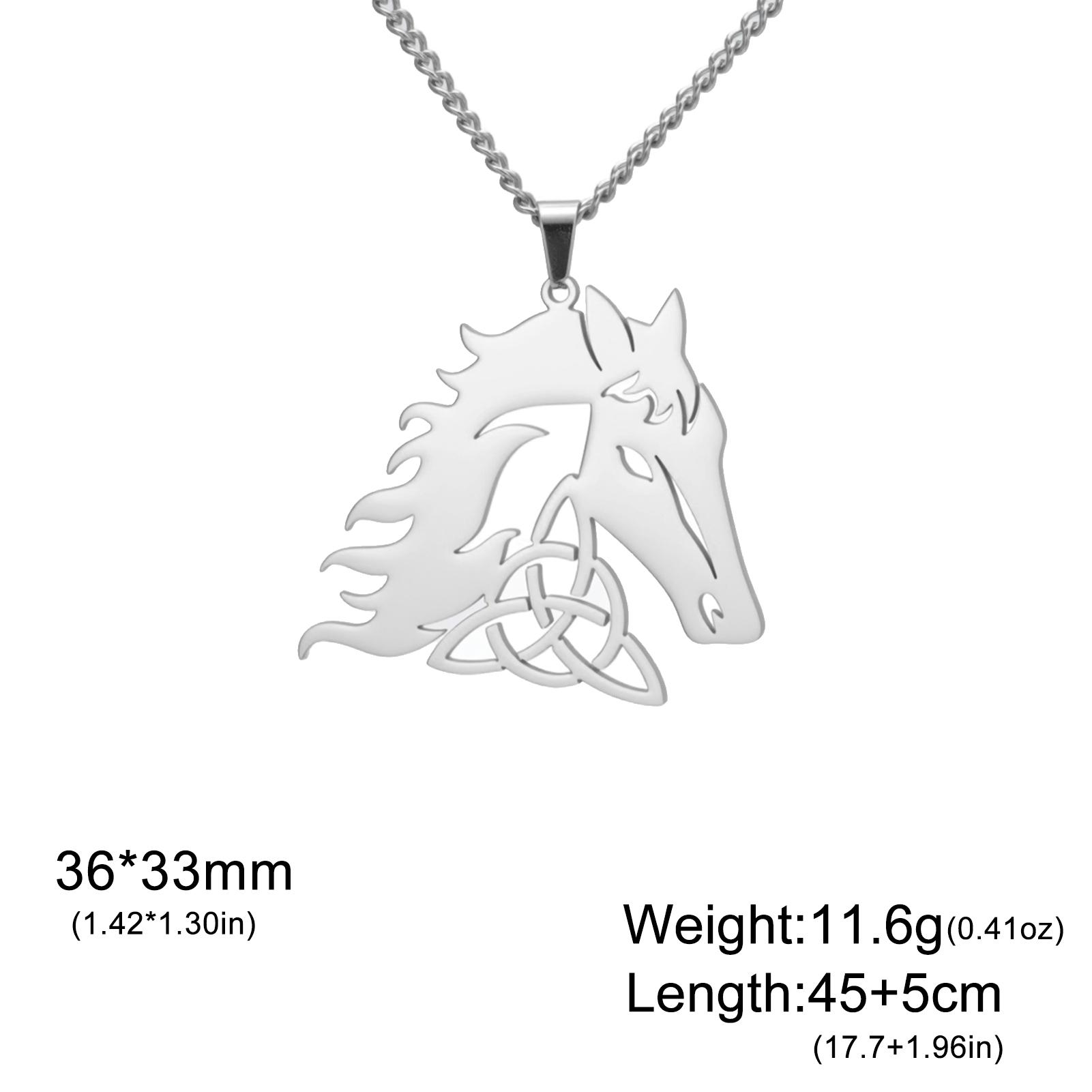 Teamer Hollow Horsehead Pendant Necklace Animal Cool Vintage Stainless Steel Necklace For Women Man Amulet Jewelry Gift 2026 45-50cm
Teamer Hollow Horsehead Pendant Necklace Animal Cool Vintage Stainless Steel Necklace For Women Man Amulet Jewelry Gift 2026 45-50cm