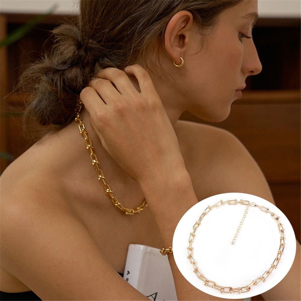 Men New Thick Linked Necklace Punk Minimalist Gothic U Shape Chunky Chain Necklace Clavicle Chain
Men New Thick Linked Necklace Punk Minimalist Gothic U Shape Chunky Chain Necklace Clavicle Chain