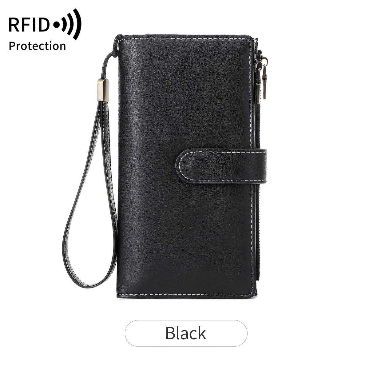 Women s PU Leather Long Wallet with Wrist Strap, Solid Color Zipper Wallet, Multi Card Holder, Casual Daily Clutch Purse
Women s PU Leather Long Wallet with Wrist Strap, Solid Color Zipper Wallet, Multi Card Holder, Casual Daily Clutch Purse