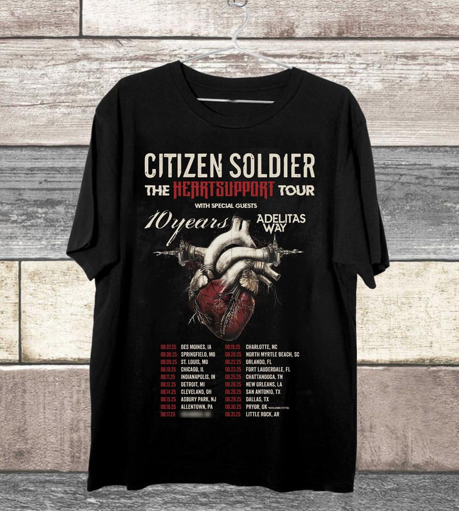 Citizen Soldier The HeartSupport Tour Black T Shirt Size S-5XL QA1522 Unisex T-Shirt M
Citizen Soldier The HeartSupport Tour Black T Shirt Size S-5XL QA1522 Unisex T-Shirt M