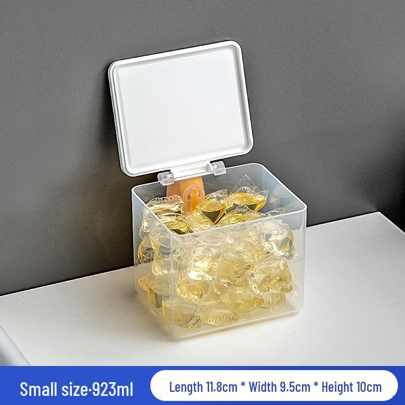 Flip-top Moisture-proof Laundry Detergent & Dishwashing Beads Storage Box
Flip-top Moisture-proof Laundry Detergent & Dishwashing Beads Storage Box