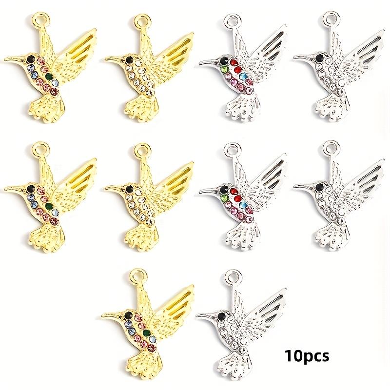 10 colorful rhinestone decorations with hummingbird shaped charm, fashionable personality, men s and women s jewelry accessories 10pcs
10 colorful rhinestone decorations with hummingbird shaped charm, fashionable personality, men s and women s jewelry accessories 10pcs