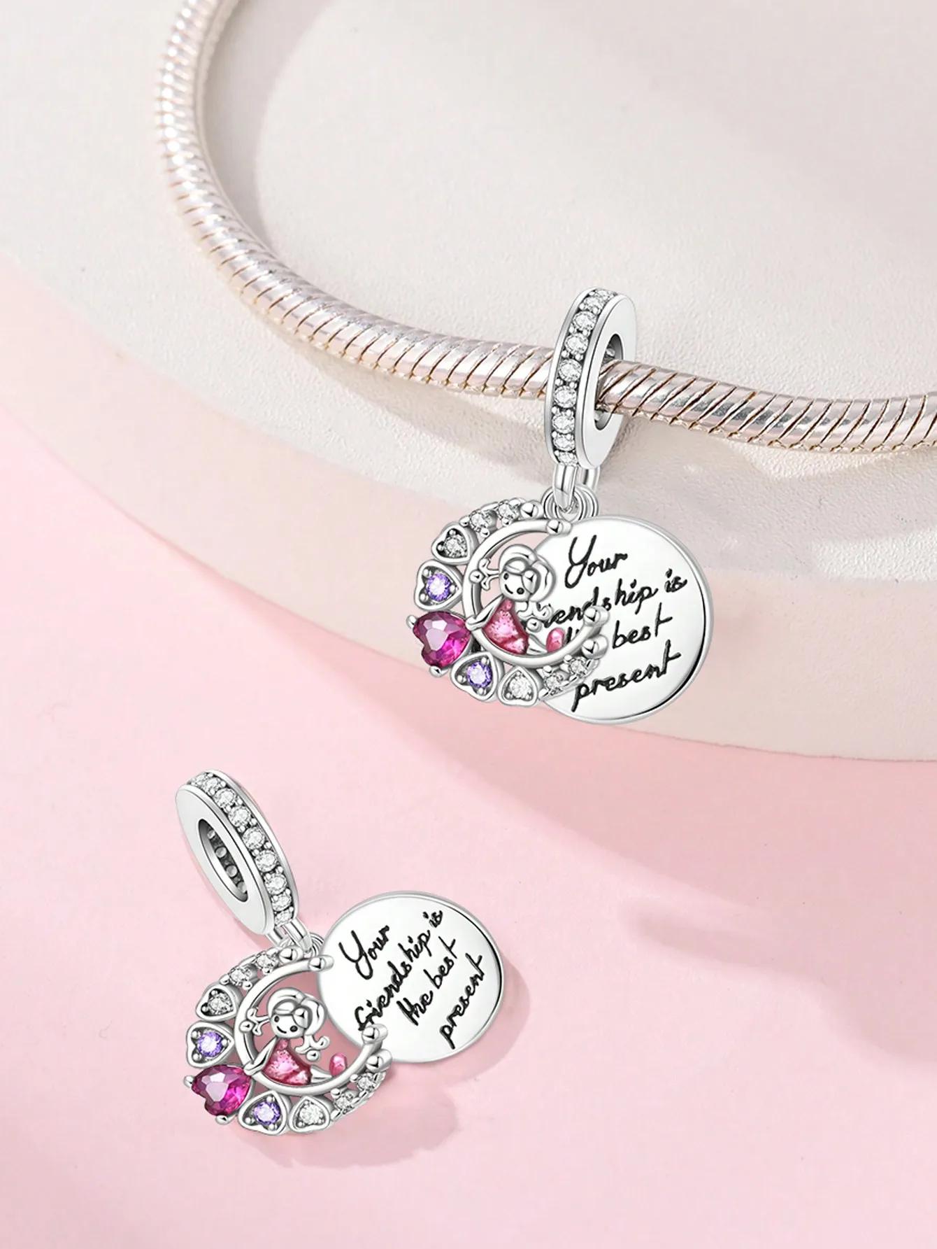 Charm Bead Charms Plata copper Colors Pink Heart Friendship Bag Bead Charms Charm Pendant for Authentic Bracelets for Women Do It Yourself Jewellery L
Charm Bead Charms Plata copper Colors Pink Heart Friendship Bag Bead Charms Charm Pendant for Authentic Bracelets for Women Do It Yourself Jewellery L
