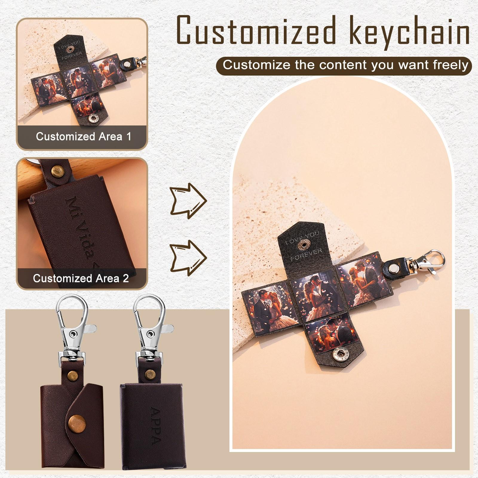Personalized Customized Red Leather Photo Album Keychain Color Printed Photo Pendant Pendant Creative Gift
Personalized Customized Red Leather Photo Album Keychain Color Printed Photo Pendant Pendant Creative Gift