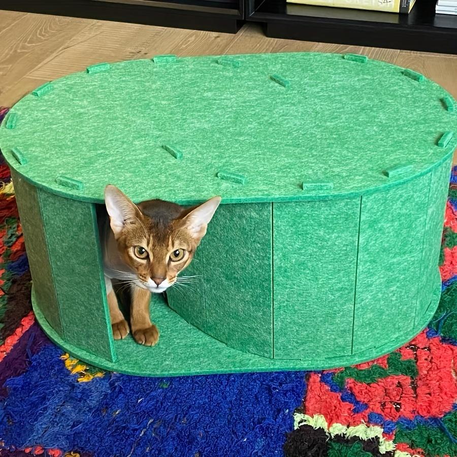 Large Felt Pet Nest Tunnel Cat Bed - Removable Scratching Board Teaser Toy for Small Medium Pets лес зеленый
Large Felt Pet Nest Tunnel Cat Bed - Removable Scratching Board Teaser Toy for Small Medium Pets лес зеленый