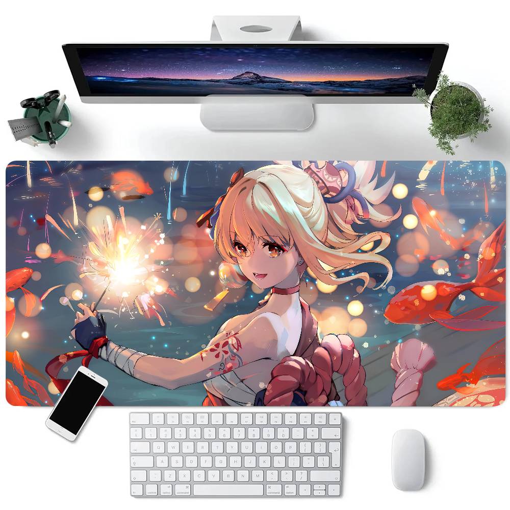 Genshin Impact Anime Yoimiya Mouse Pad Large Gaming Keyboard Mat LockEdge Rubber Computer Office Accessories LE600x300x2mm
Genshin Impact Anime Yoimiya Mouse Pad Large Gaming Keyboard Mat LockEdge Rubber Computer Office Accessories LE600x300x2mm