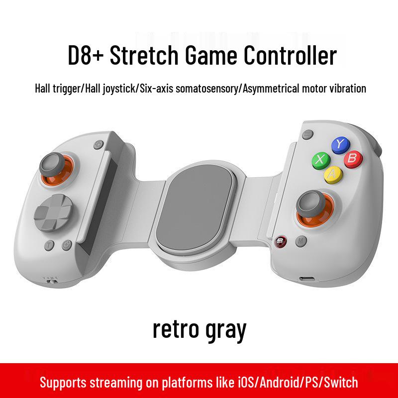 D8+ Extendable Bluetooth Dual-Mode Game Controller with Hall Effect Triggers & Macro Back Buttons for Switch, Android & iOS серый
D8+ Extendable Bluetooth Dual-Mode Game Controller with Hall Effect Triggers & Macro Back Buttons for Switch, Android & iOS серый