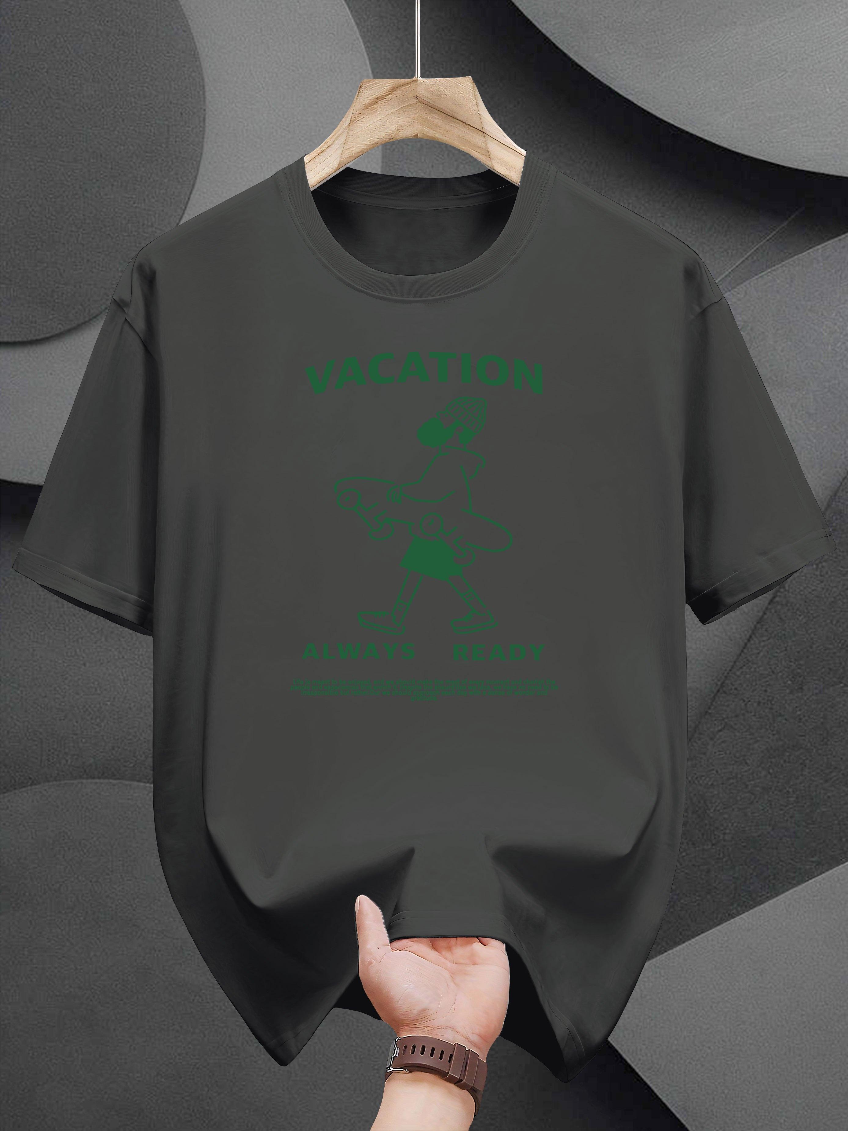 Vacation Ready Graphic T-shirt - Casual Summer Tee with Surfboard & Palm Tree Design S
Vacation Ready Graphic T-shirt - Casual Summer Tee with Surfboard & Palm Tree Design S
