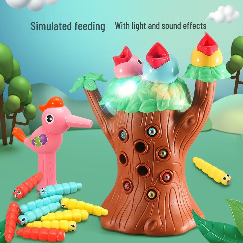 Woodpecker Worm Catching Toy: Magnetic Parent-Child Game for 1-2 Year Olds, Promotes Early Education, Intelligence Development & Color Recognition.
Woodpecker Worm Catching Toy: Magnetic Parent-Child Game for 1-2 Year Olds, Promotes Early Education, Intelligence Development & Color Recognition.