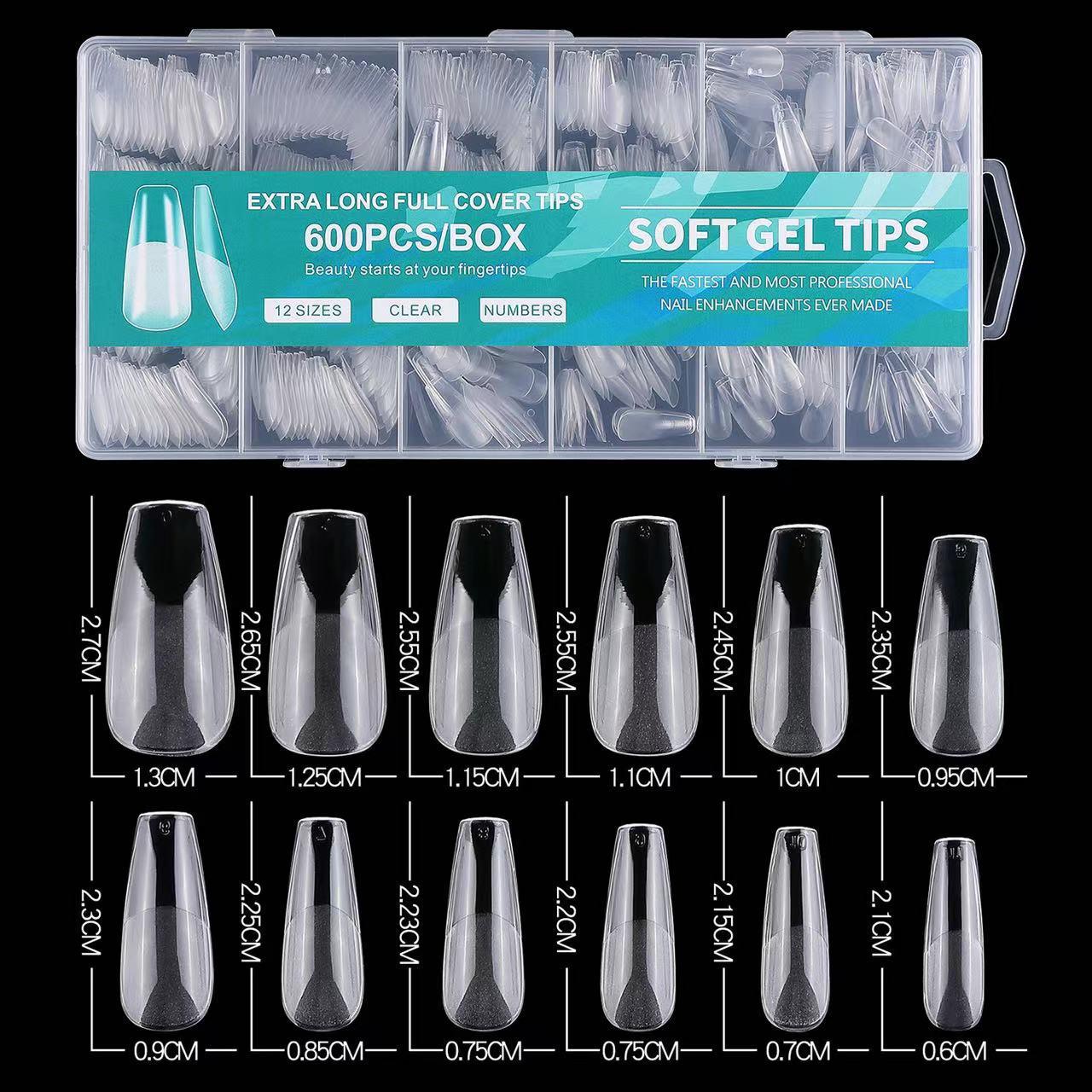 600-Piece Semi-Matte Frosted Transparent Nail Tips: No-Grind, Seamless Design for Short & Long Nails
600-Piece Semi-Matte Frosted Transparent Nail Tips: No-Grind, Seamless Design for Short & Long Nails