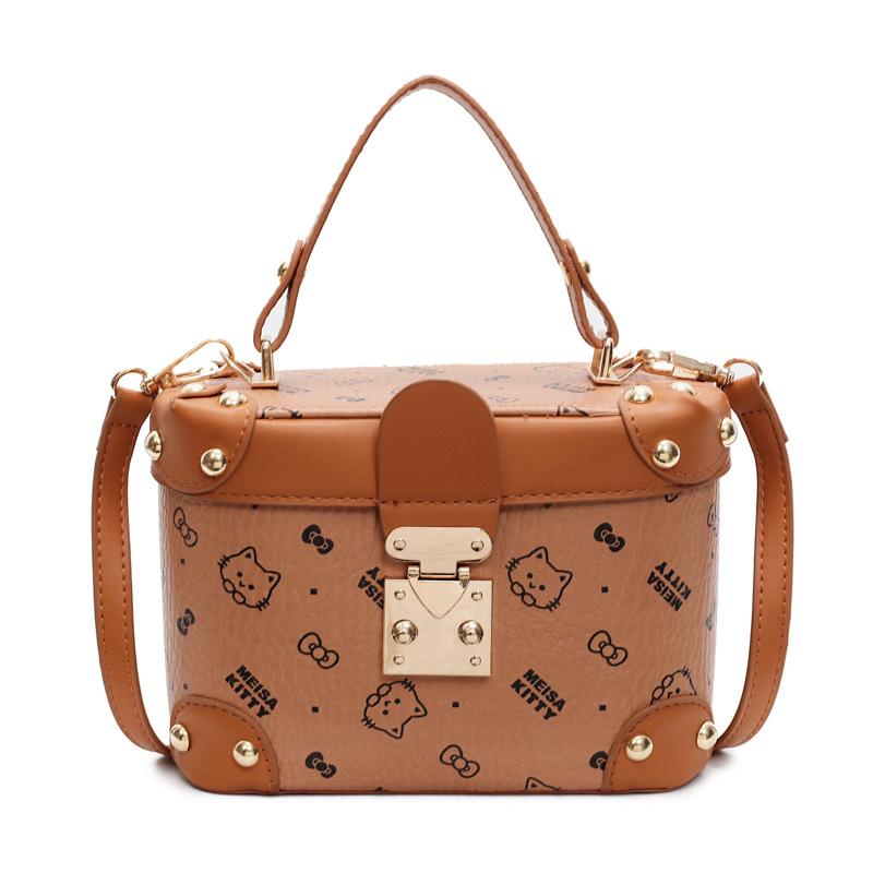 This year, cute printed light luxury portable box bags are popular, women s fashion temperament commuter style versatile messenger bags коричневый
This year, cute printed light luxury portable box bags are popular, women s fashion temperament commuter style versatile messenger bags коричневый