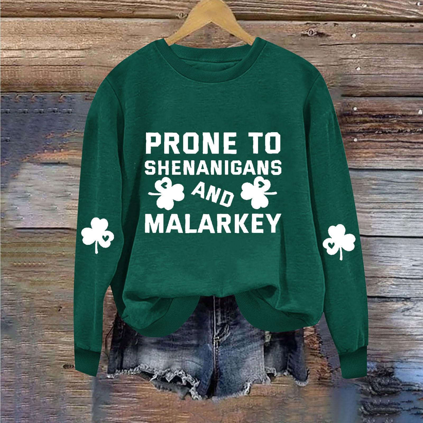 Женские толстовки с длинным рукавом и круглым вырезом, большие размеры, забавные St. Пуловер «Ирландские рубашки Патрика» XL белый
Женские толстовки с длинным рукавом и круглым вырезом, большие размеры, забавные St. Пуловер «Ирландские рубашки Патрика» XL белый