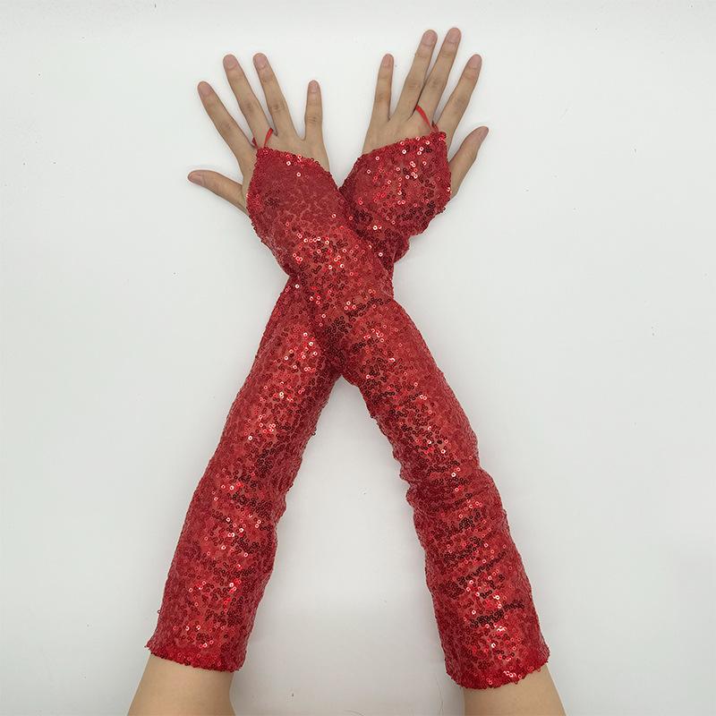50Cm Sequins Hook Finger Women Sexy Gloves Stage Performance Party Cosplay Nightclub Vintage Accessories Fingerless Mittens One Size
50Cm Sequins Hook Finger Women Sexy Gloves Stage Performance Party Cosplay Nightclub Vintage Accessories Fingerless Mittens One Size