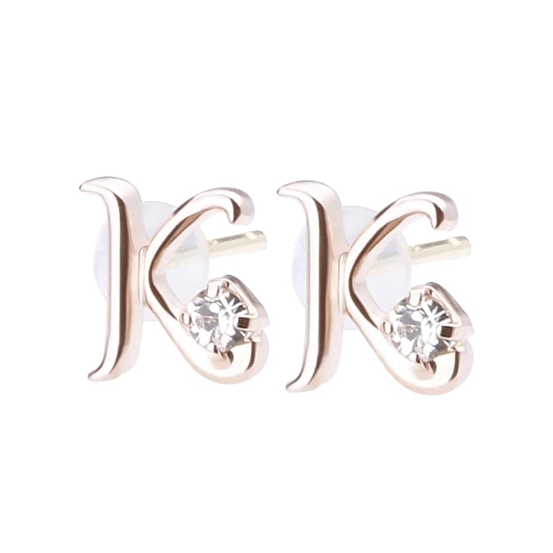 LOKUMI earrings initial made in Japan A E H K M N R S Y 3 colors 18k gold K18 post K18 Compatible with metal allergies small Petit stud Small size 
LOKUMI earrings initial made in Japan A E H K M N R S Y 3 colors 18k gold K18 post K18 Compatible with metal allergies small Petit stud Small size