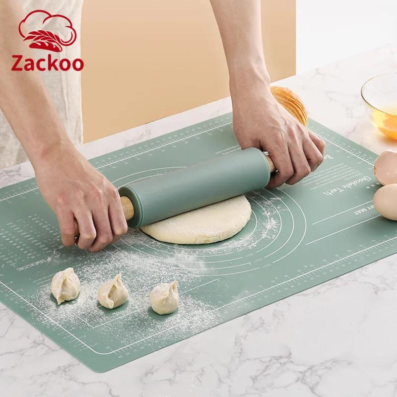 Силиконовый коврик для замешивания теста Zackoo, антипригарные скалки, набор ковриков для теста, инструменты для выпечки, противоскользящие доски для выпечки пиццы, хлеба
Силиконовый коврик для замешивания теста Zackoo, антипригарные скалки, набор ковриков для теста, инструменты для выпечки, противоскользящие доски для выпечки пиццы, хлеба