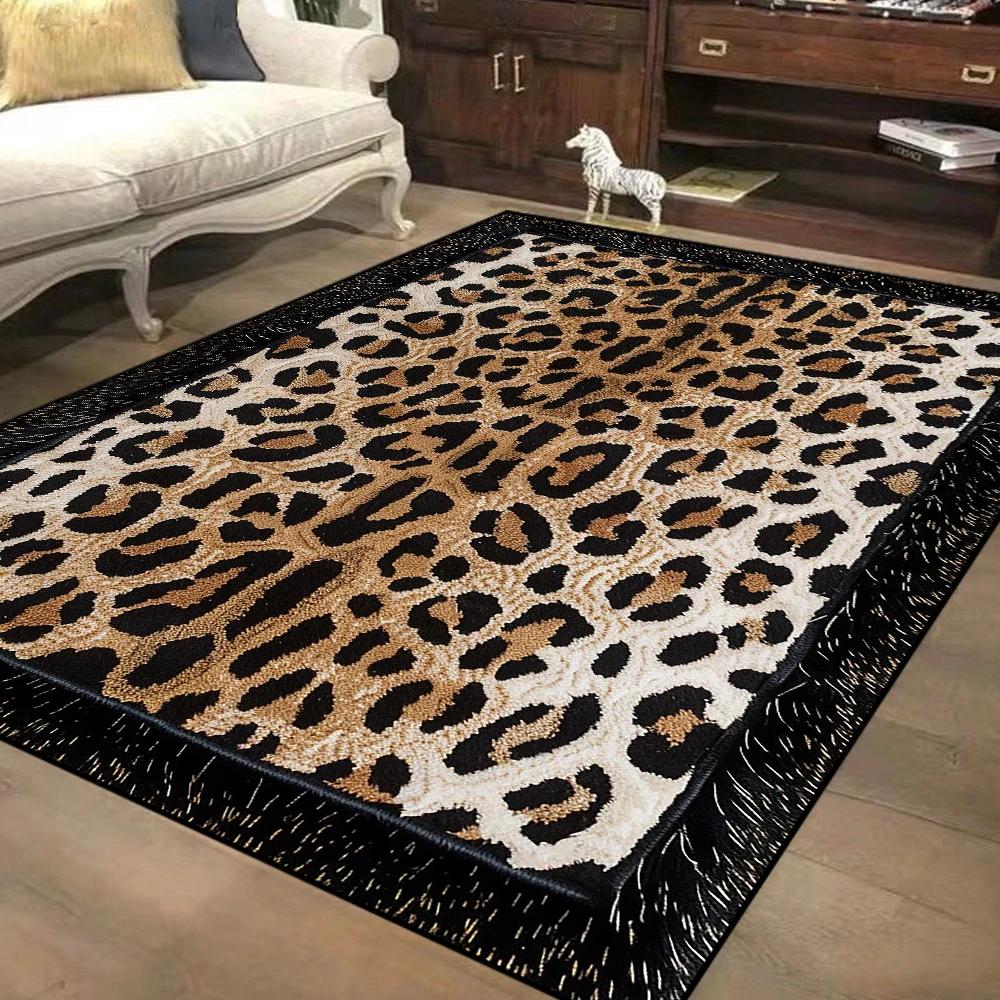 Nordic Style Leopard Decorative Rug for Living Room Large Area Soft Flannel Bedroom Carpet Non-slip Easy Cleaning Study Foot Mat 160*200cm
Nordic Style Leopard Decorative Rug for Living Room Large Area Soft Flannel Bedroom Carpet Non-slip Easy Cleaning Study Foot Mat 160*200cm