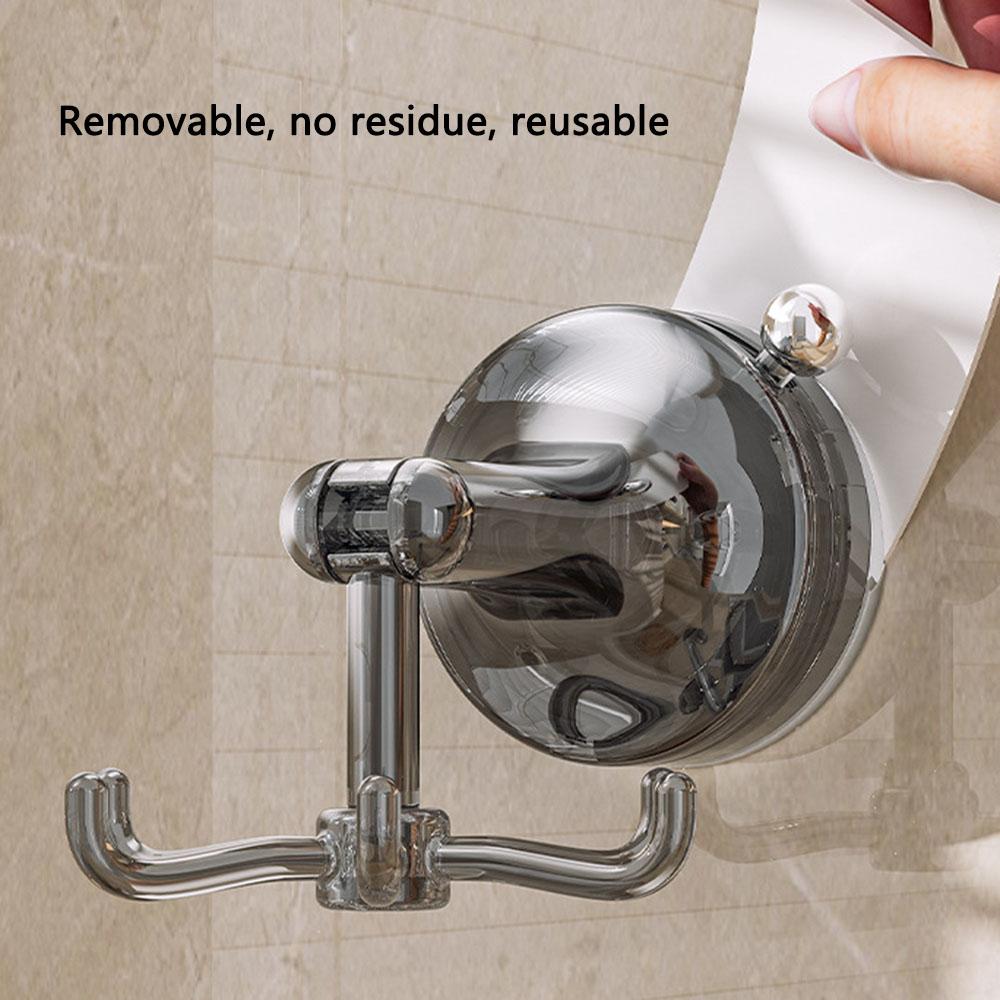 Multi-Function Suction Cup Wall-Mounted Rotating Hanger Utensil Holder with 6 Hooks Transparent Grey
Multi-Function Suction Cup Wall-Mounted Rotating Hanger Utensil Holder with 6 Hooks Transparent Grey