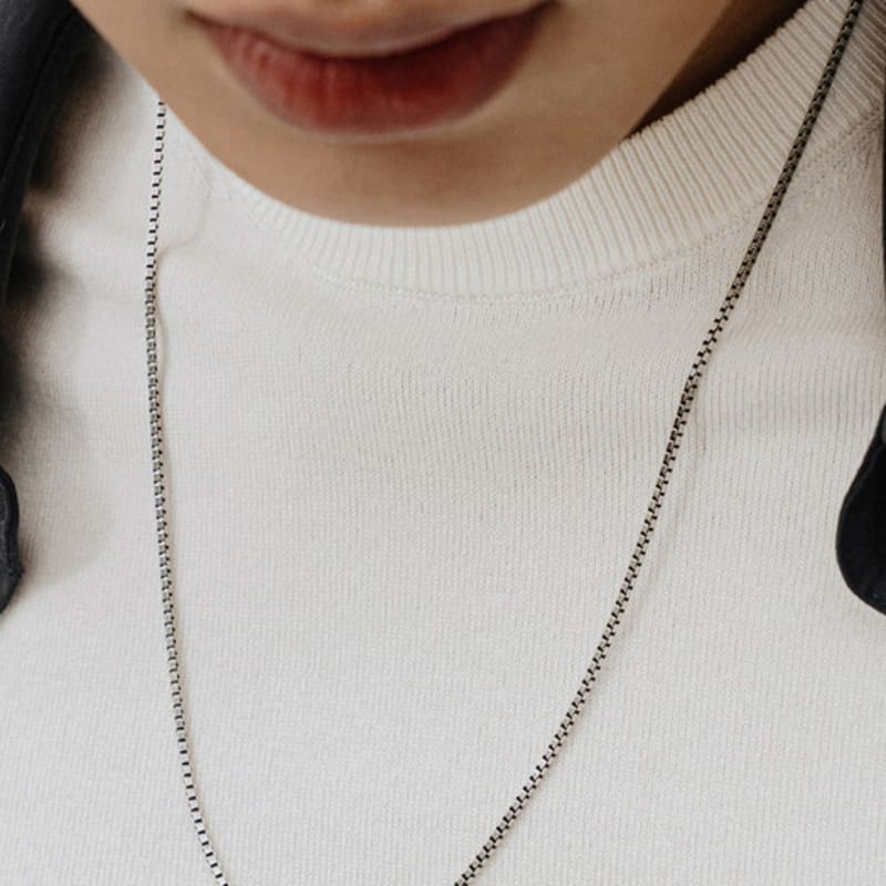 TOU NPM005 Box Chain Necklace Silver
TOU NPM005 Box Chain Necklace Silver