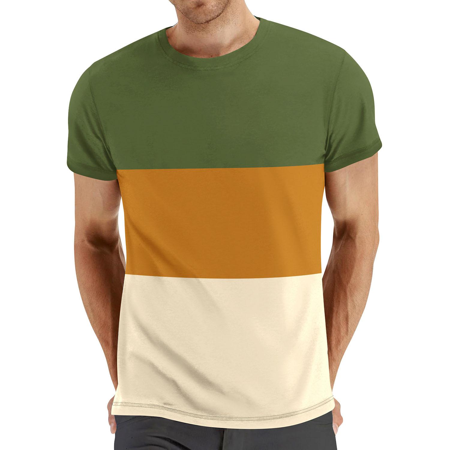 Men s Casual Color Block T-Shirt Round Neck Short Sleeve Slim Fit Tops Tee S
Men s Casual Color Block T-Shirt Round Neck Short Sleeve Slim Fit Tops Tee S