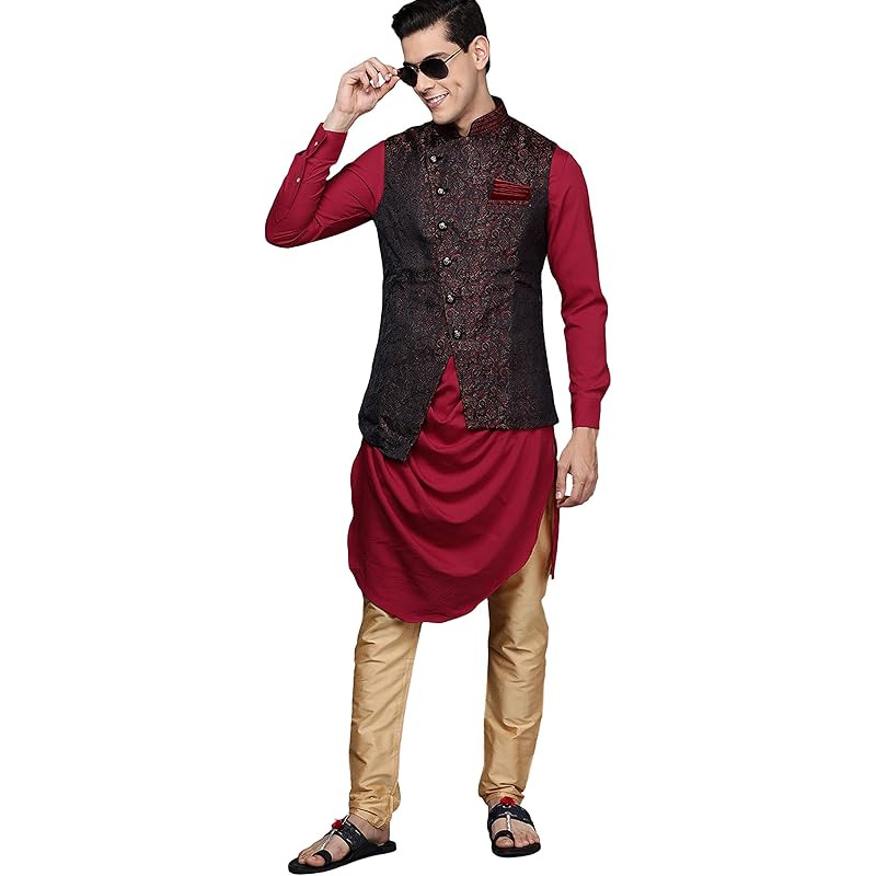 Набор Kurta Jacket Manyavar для мужчин, с длинным рукавом, воротник-стойка, этнический набор Kurta Jacket для фестиваля, свадьбы, вечеринки, спа L красный
Набор Kurta Jacket Manyavar для мужчин, с длинным рукавом, воротник-стойка, этнический набор Kurta Jacket для фестиваля, свадьбы, вечеринки, спа L красный