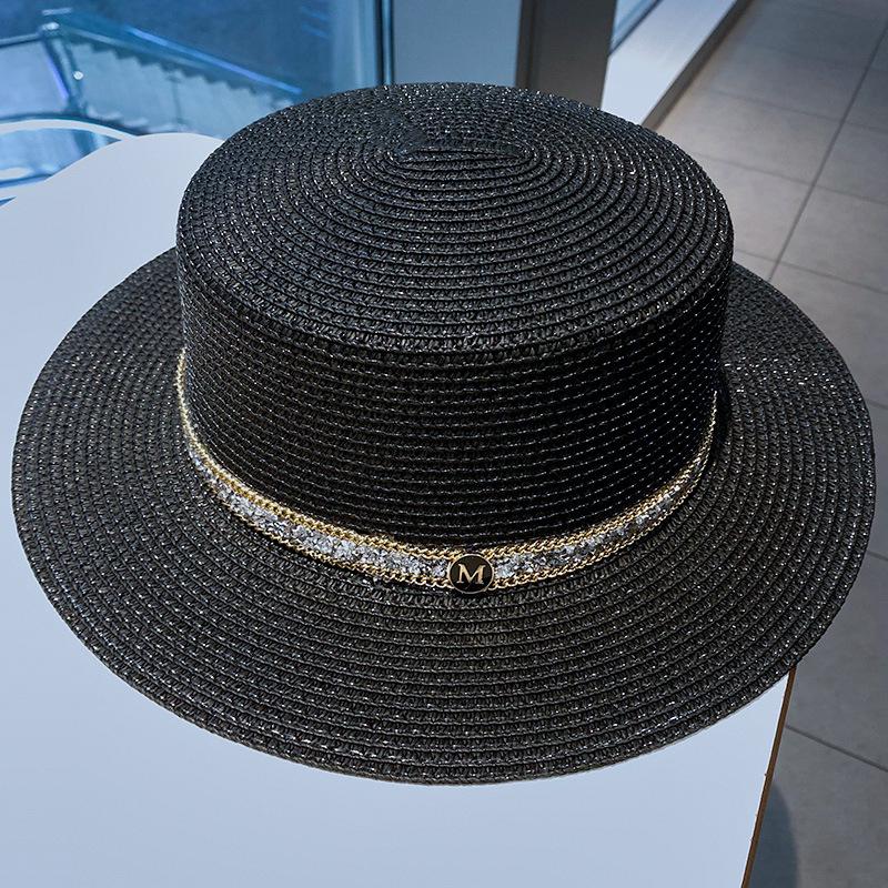 Summer PP black and white straw hat sun hat sunscreen holiday seaside beach big brim summer sun hat sun hat 55-58CM
Summer PP black and white straw hat sun hat sunscreen holiday seaside beach big brim summer sun hat sun hat 55-58CM
