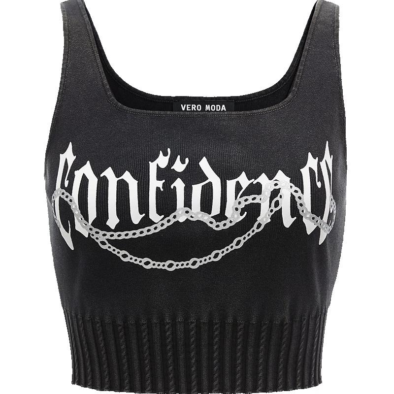 VEROMODA Square Neck Letter Print Knitted Vest M
VEROMODA Square Neck Letter Print Knitted Vest M