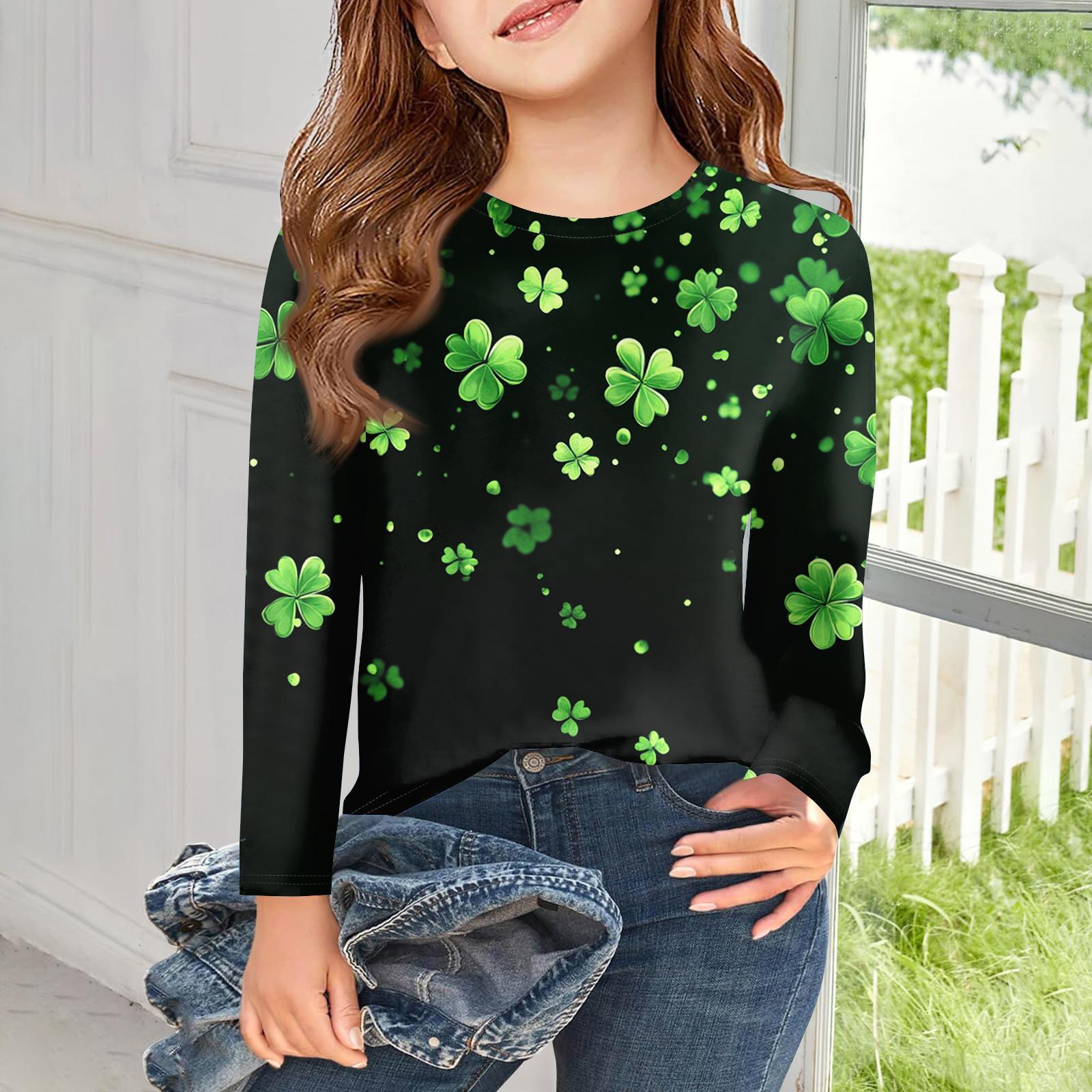 Girls Long Sleeve T Shirts Kids Fall Tops Crewneck Printed Basic Tees Saint Patrick s Day 150 зелений
Girls Long Sleeve T Shirts Kids Fall Tops Crewneck Printed Basic Tees Saint Patrick s Day 150 зелений