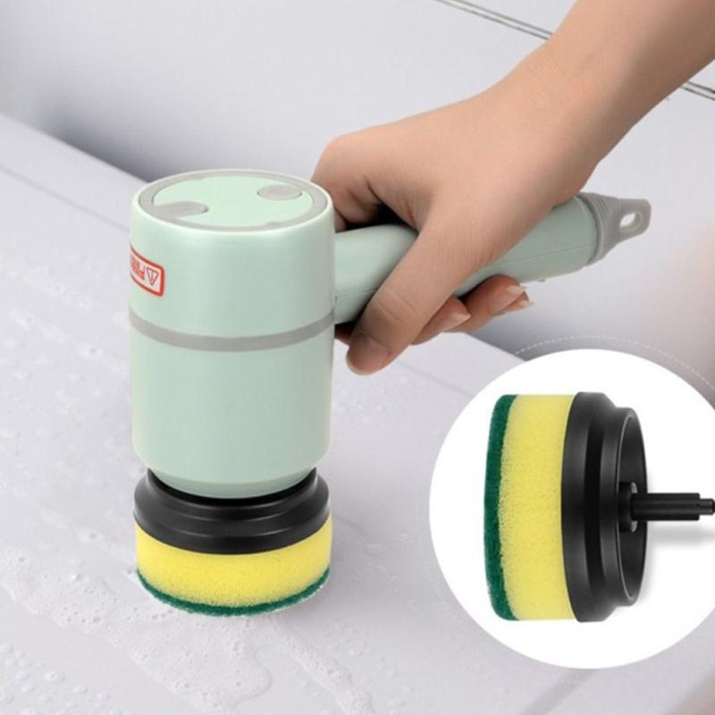 Rechargeable Electric Cleaning Brush Cordless Cleaner with 2 Replaceable Heads and Built-in 800mAh Battery Green
Rechargeable Electric Cleaning Brush Cordless Cleaner with 2 Replaceable Heads and Built-in 800mAh Battery Green