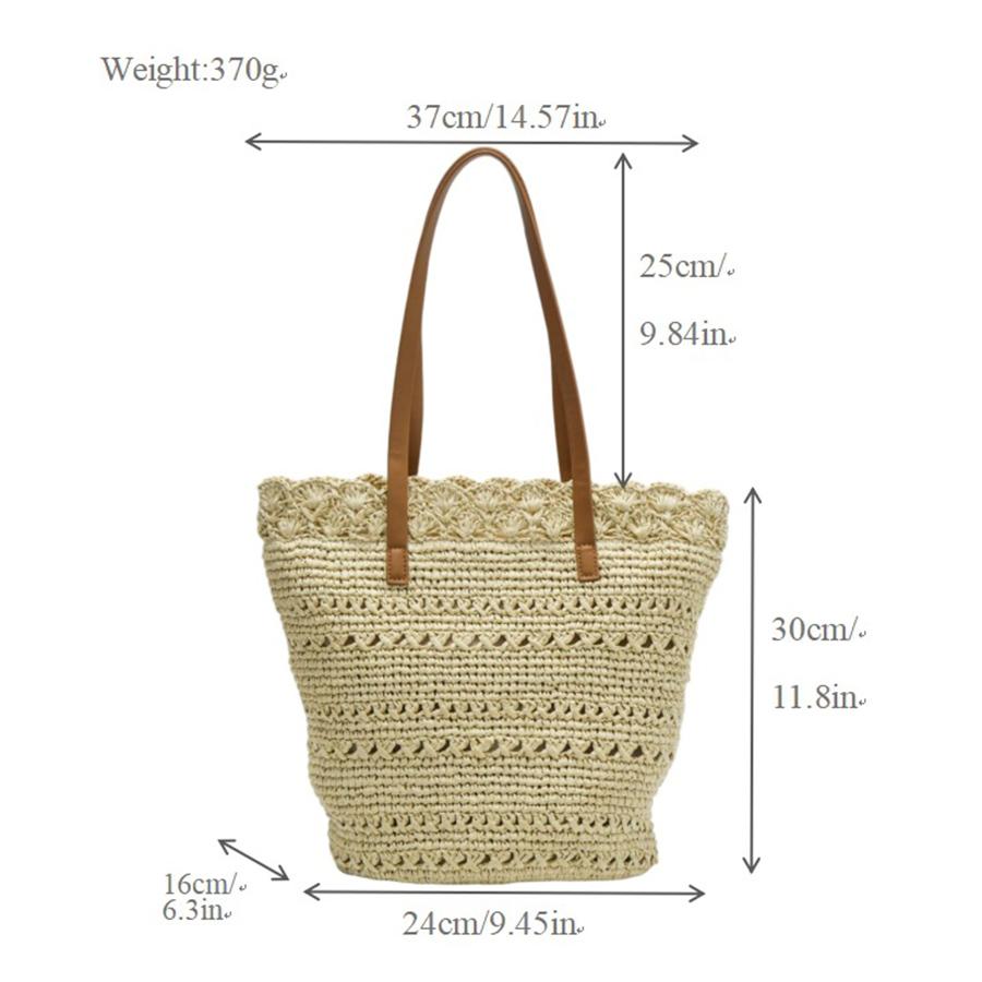 Casual Hobos Large Capacity Straw Women Shoulder Bags Designer Paper Weave Handbags Simple Hollow Out Summer Beach Big Tote Bag бежевый
Casual Hobos Large Capacity Straw Women Shoulder Bags Designer Paper Weave Handbags Simple Hollow Out Summer Beach Big Tote Bag бежевый