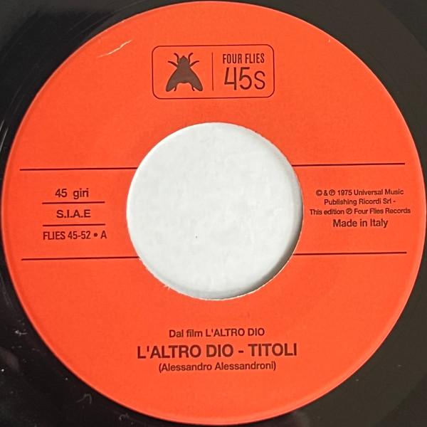 7inch Record ALESSANDRO ALESSANDRONI - L Altro Dio - Titoli / Seq. 1 FLIES4552 Four Flies Reco 2023 Italy Soundtracks & Musicals
7inch Record ALESSANDRO ALESSANDRONI - L Altro Dio - Titoli / Seq. 1 FLIES4552 Four Flies Reco 2023 Italy Soundtracks & Musicals